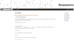 Desktop Screenshot of blog.kosmokaryote.org