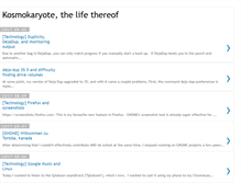 Tablet Screenshot of blog.kosmokaryote.org